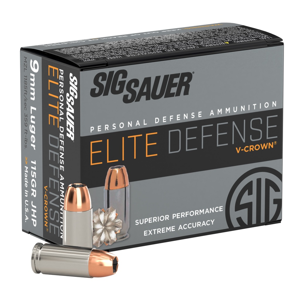 SIG AMMO 9MM 115GR JHP 20/200