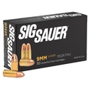 SIG AMMO 9MM 115GR FMJ 50/500