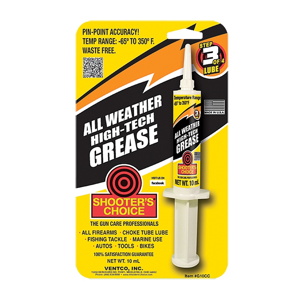 Shooter's Choice SHOOTERS CHOICE GREASE SYRINGE 10CC