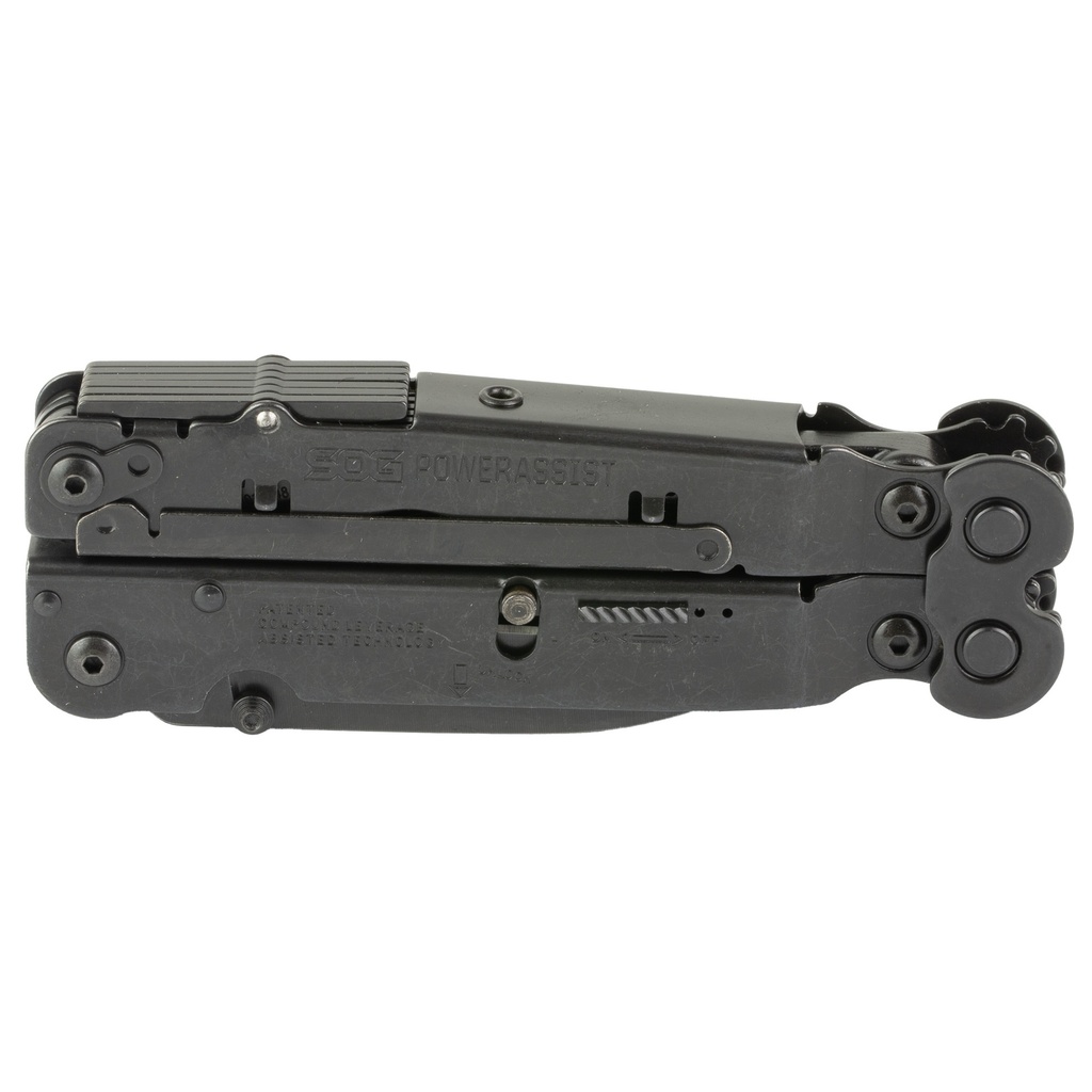 SOG POWERASSIST BLACK W/SHEATH
