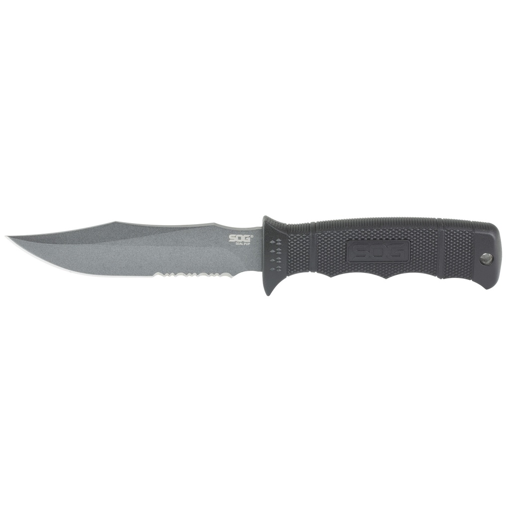 SOG SEAL PUP BLCK 4.75" NYLON W/STH