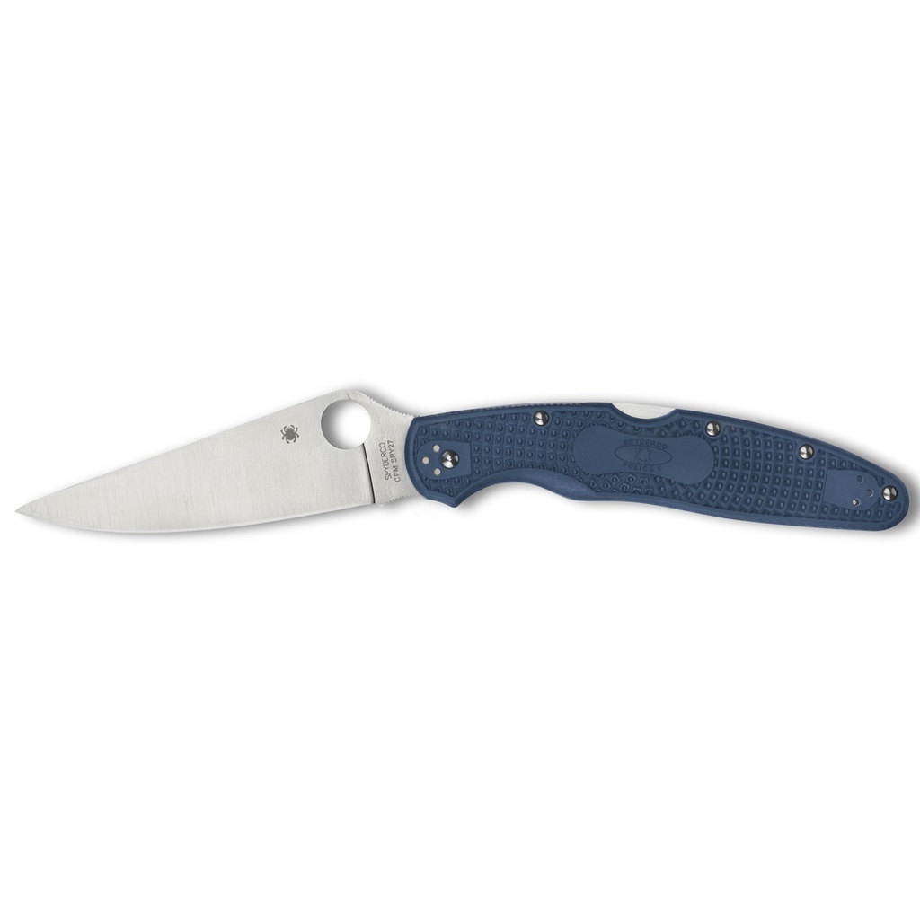 SPYDERCO POLICE 4 LTWT 4.38" BLUE/SILVER