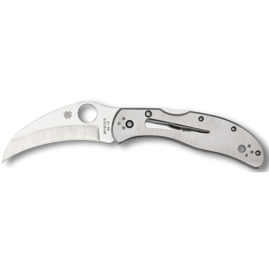 SPYDERCO HARPY CLIPIT SS 2.75" SILV