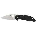 SPYDERCO MANIX 2 BLACK G10 PLAINEDGE