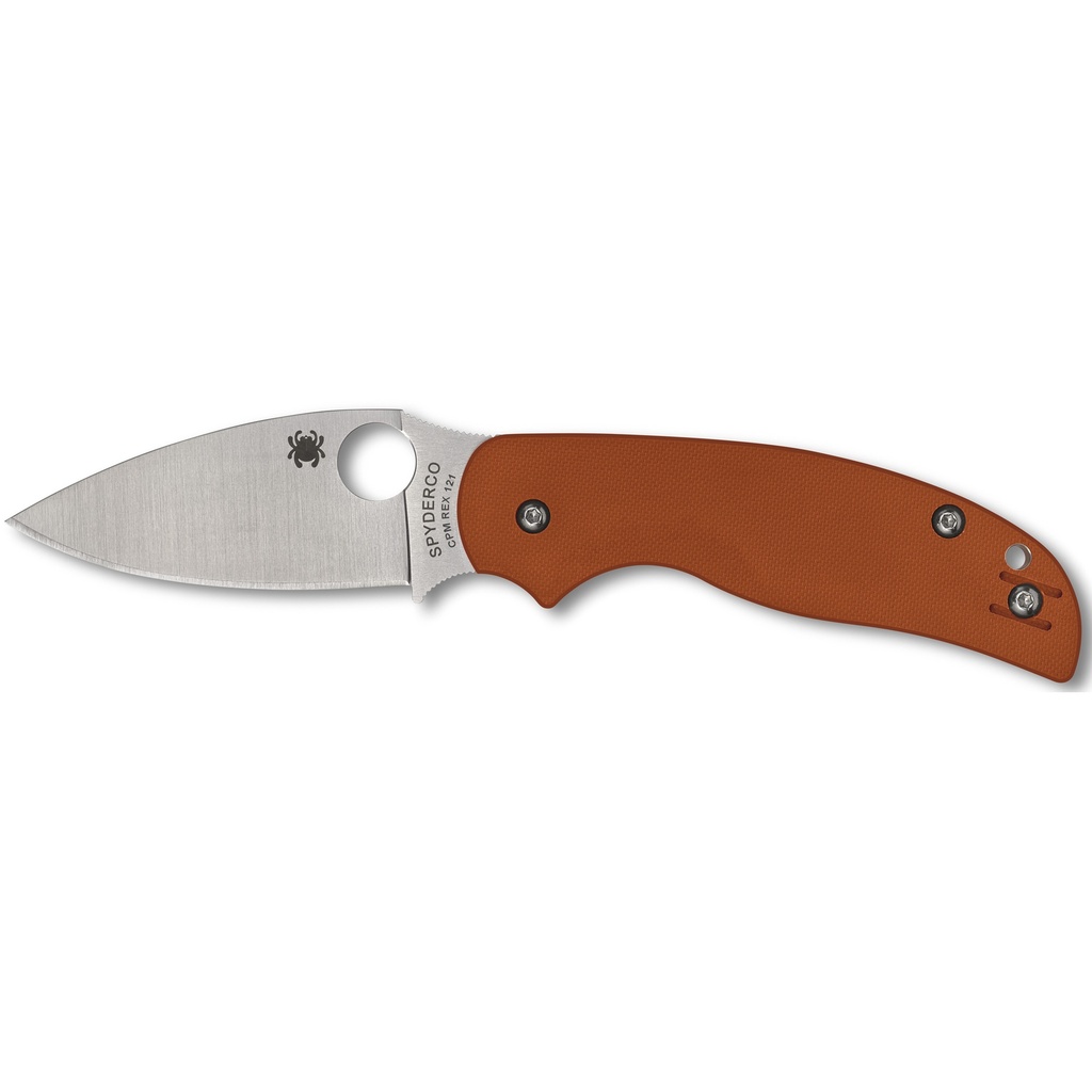 SPYDERCO SAGE 5 BRNT G-10 3" ORANGE