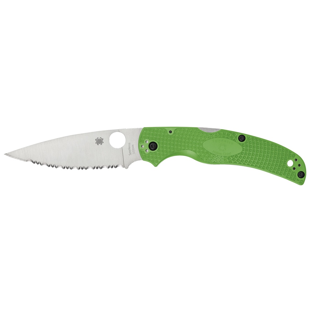SPYDERCO NATIVE CHF SLT LW GREEN SRTD