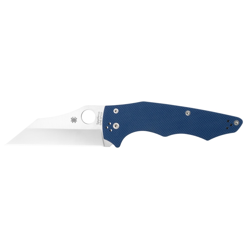 SPYDERCO YOJUMBO 3.98" BLUE/SILVER PLAIN
