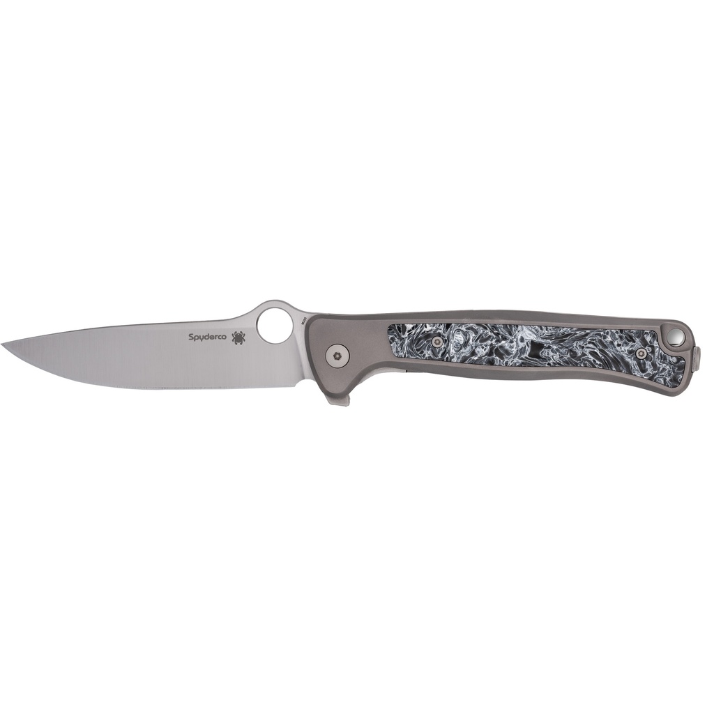 SPYDERCO SLYM STONEWASH TI 3.42" GRAY