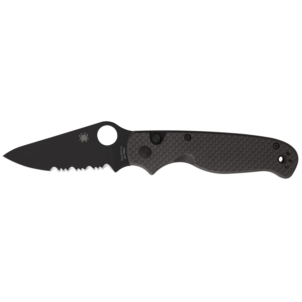 SPYDERCO BUTTONUP CF PS 3.27" BLACK
