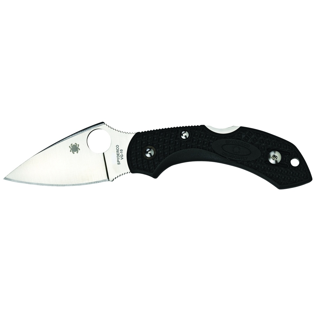 SPYDERCO DRAGONFLY2 BLACK FRN PLAIN
