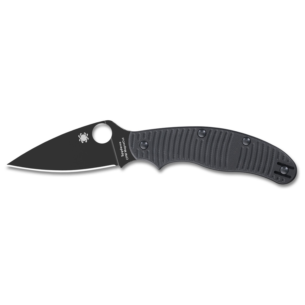 SPYDERCO UK PENKNIFE SALT BLACK 2.95"