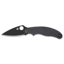 SPYDERCO UK PENKNIFE SALT BLACK 2.95"