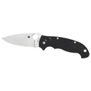 SPYDERCO MANIX 2 XL BLACK G10 PLNEDGE