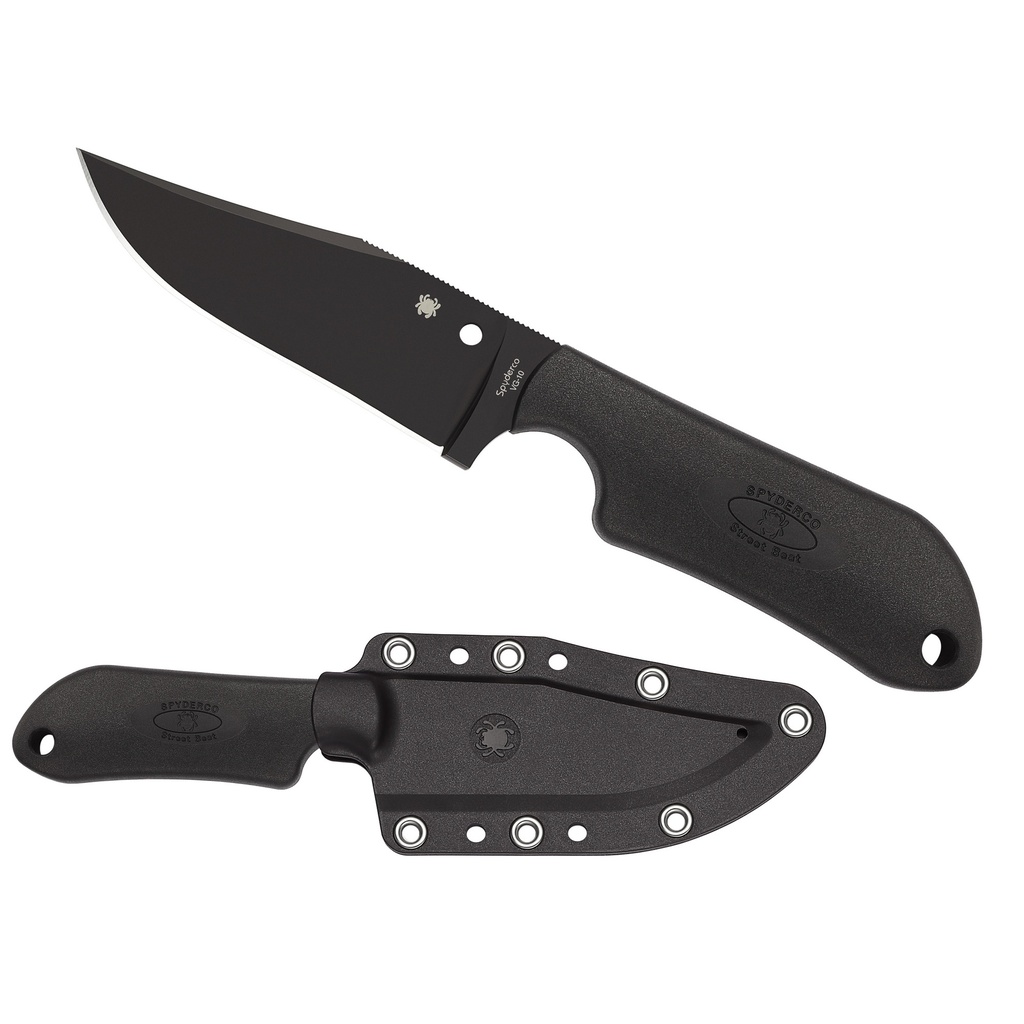 SPYDERCO STREET BEAT LW BLACK W/STH