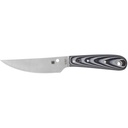 SPYDERCO BOW RVR G-10 BLACK/WTE W/STH