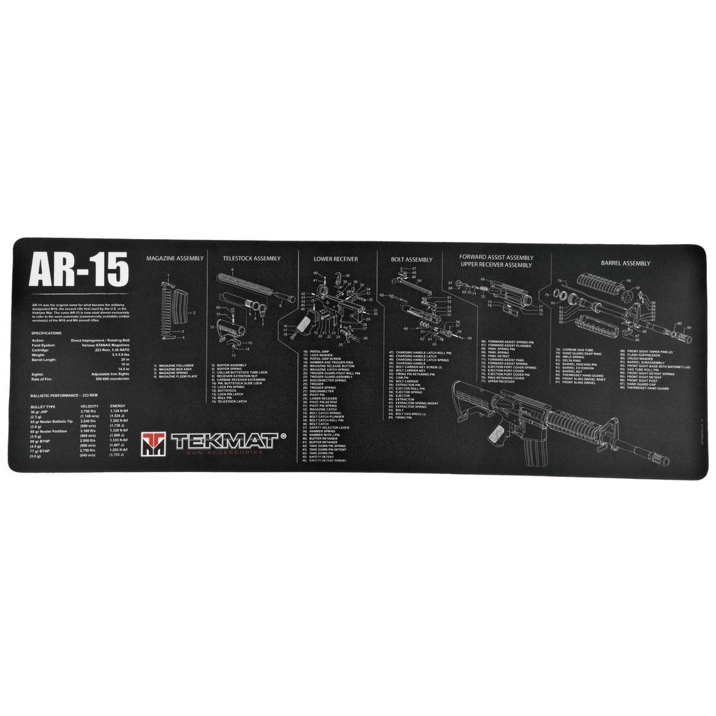 TEKMAT RIFLE MAT AR15 BLACK