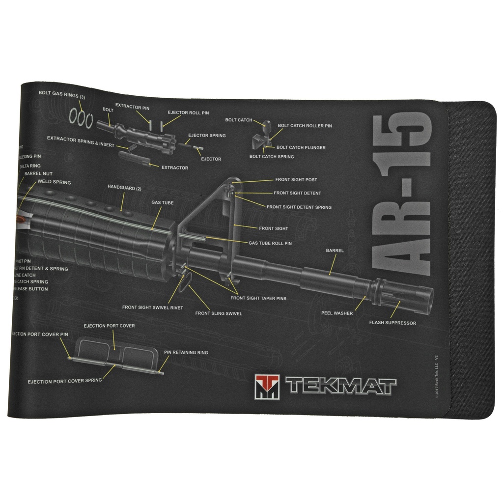 TEKMAT CUTAWAY RIFLE MAT AR15 BLACK