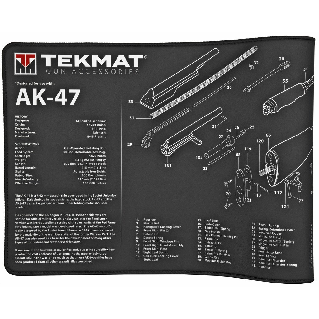 TEKMAT ULTRA RIFLE MAT AK47 BLACK