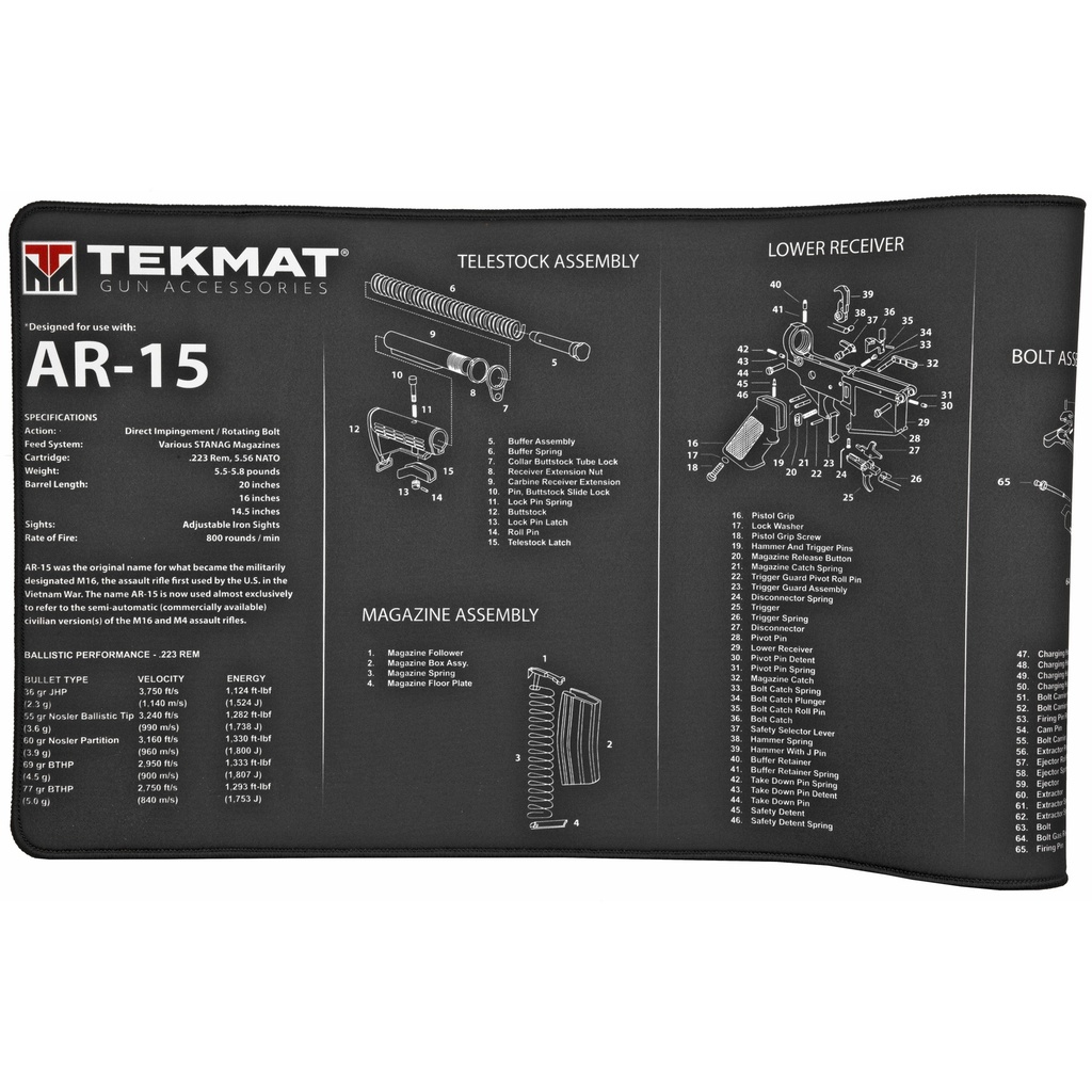 TEKMAT ULTRA RIFLE MAT AR15 BLACK