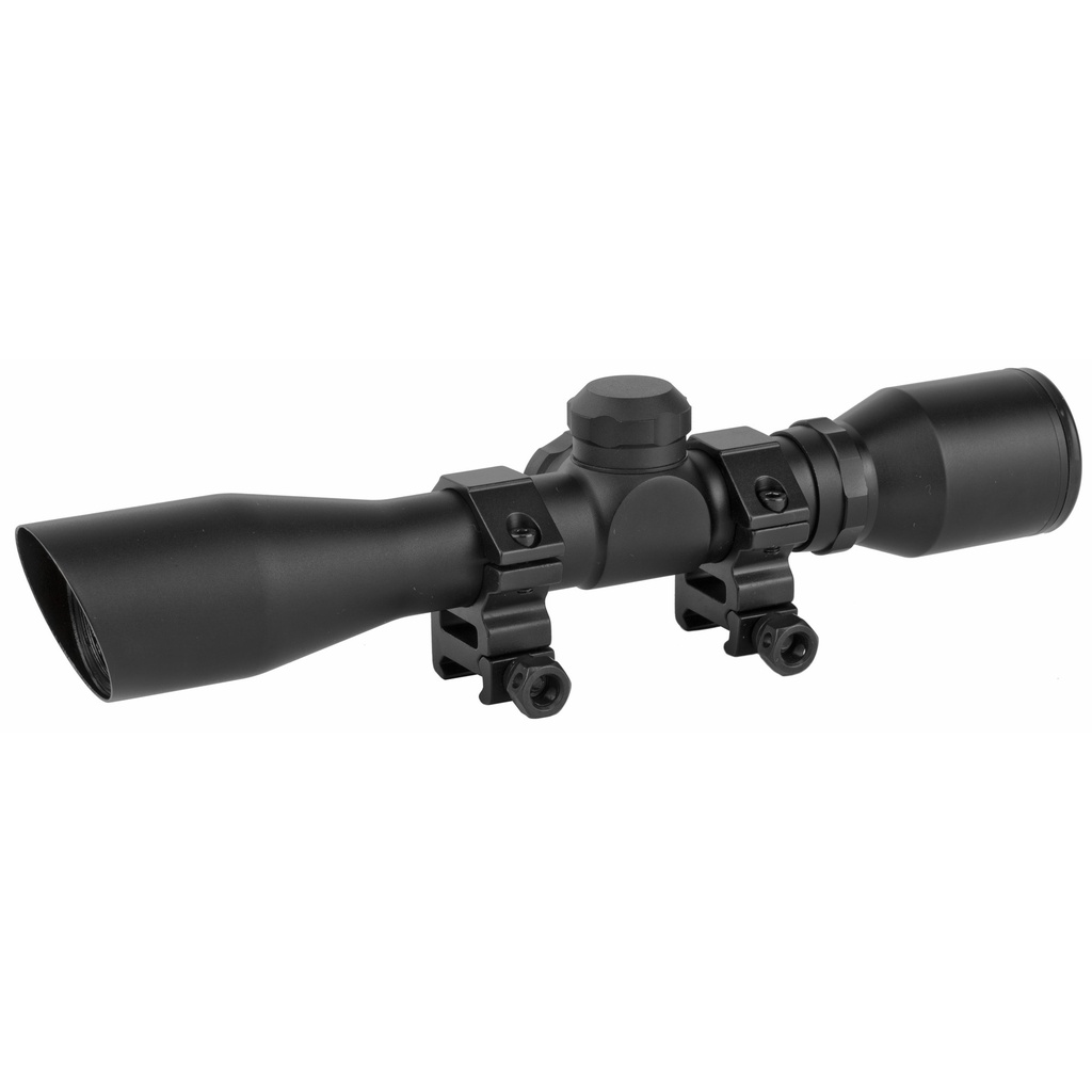 TRUGLO 4X32 SR DIAMND BLACK W/ RINGS