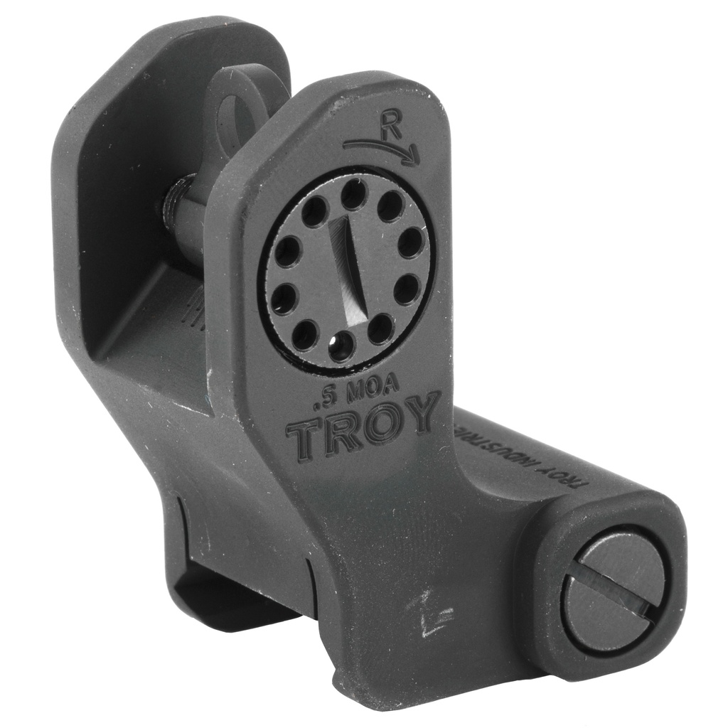 TROY FIXED REAR BATTLE SIGHT BLACK
