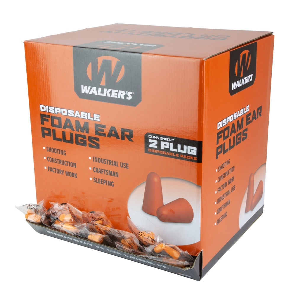 Walker's WALKERS FOAM EAR PLUGS 1000PK BOX