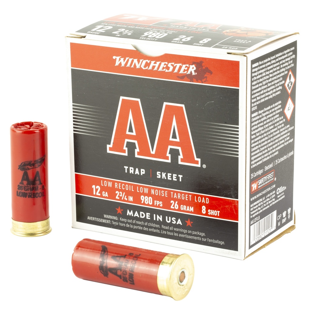 Winchester Ammunition WIN AA 12GA 2.75" #8 25/250