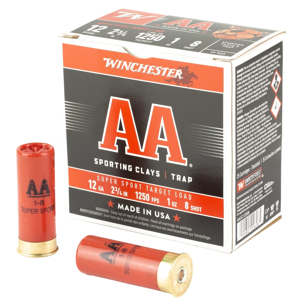 Winchester Ammunition WIN AA SPR SPT 12GA 2-3/4" #8 25/250