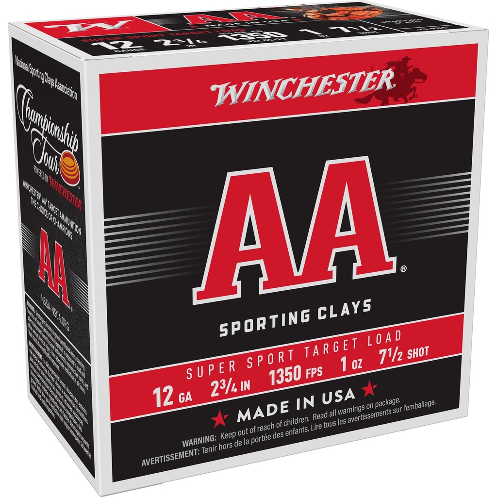 Winchester Ammunition WIN AA SPRT SC 12GA 2.75 #7.5 25/250