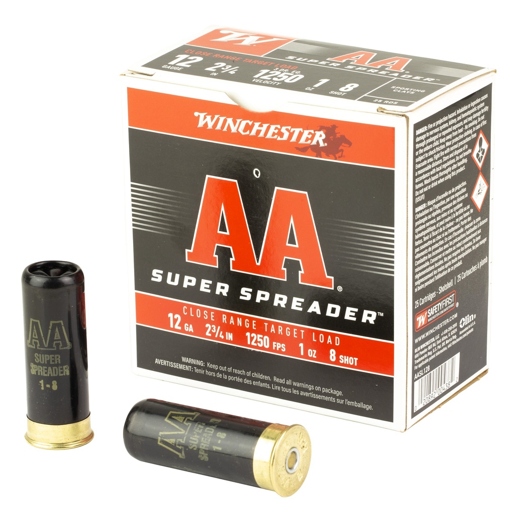 Winchester Ammunition WIN AA SPRDR 12GA  2.75" #8 25/250