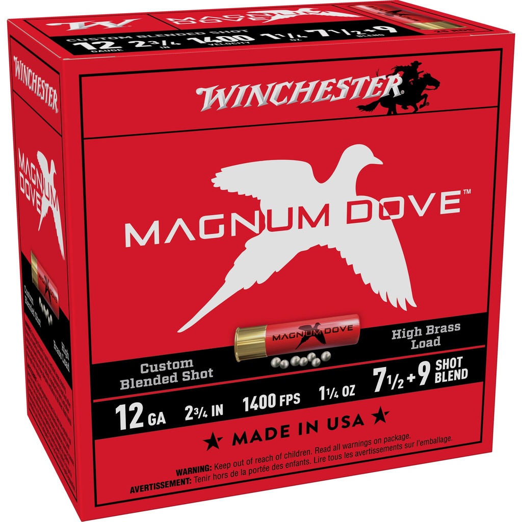 Winchester Ammunition WIN MGNM DOVE 12GA 2.75" #7.5 25/250