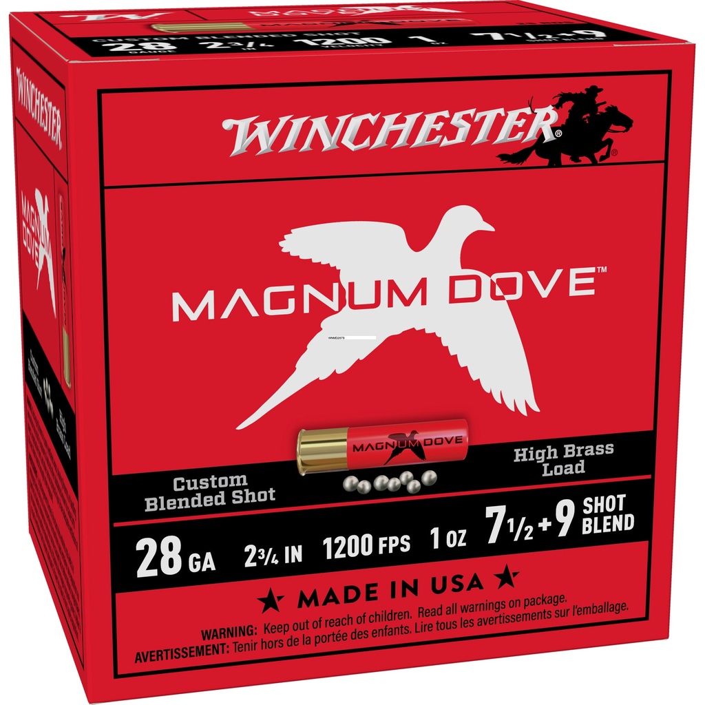 Winchester Ammunition WIN MAG DOV 28G 2.75" #7.5/#9 25/250