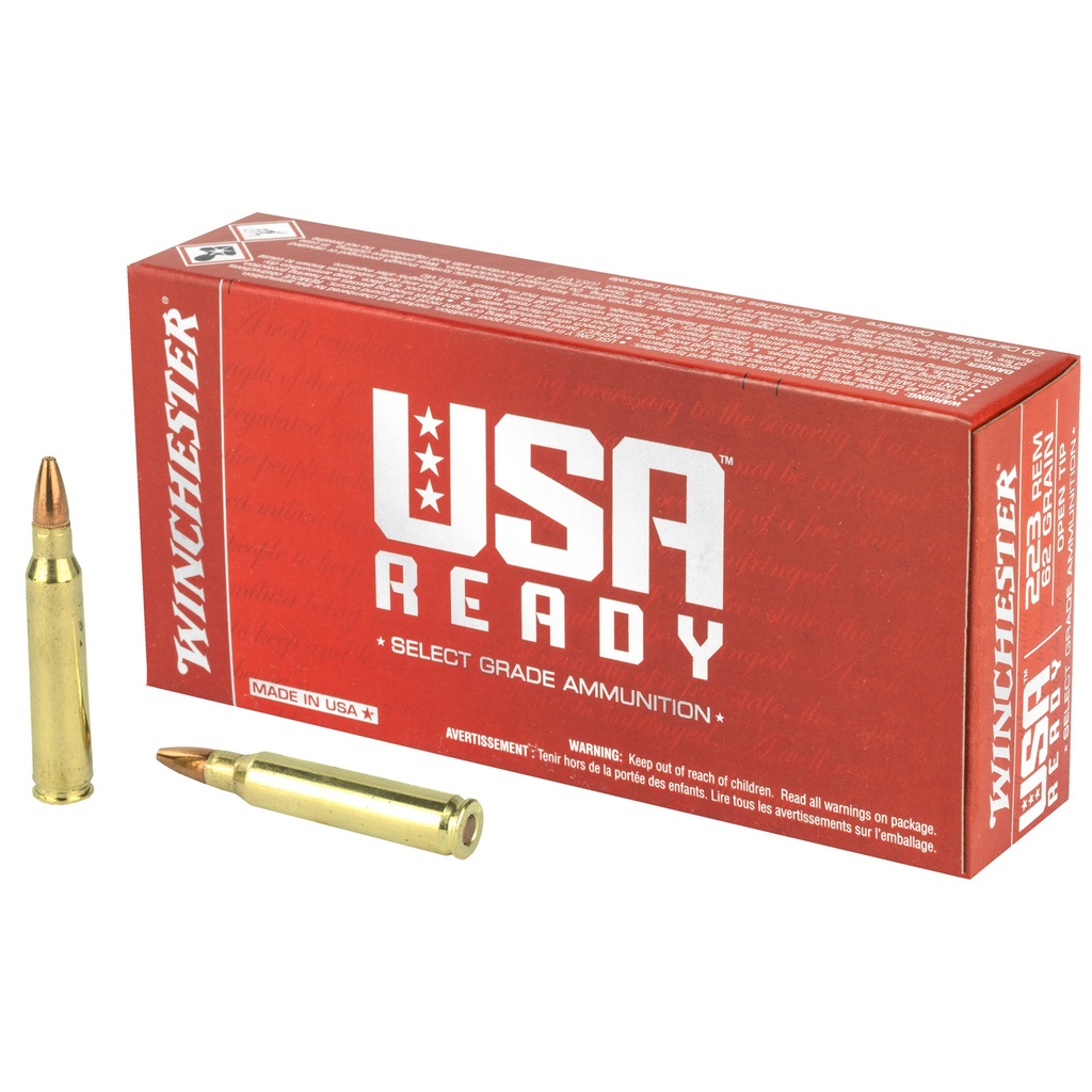 Winchester Ammunition WIN USA RDY 223REM 62GR 20/200