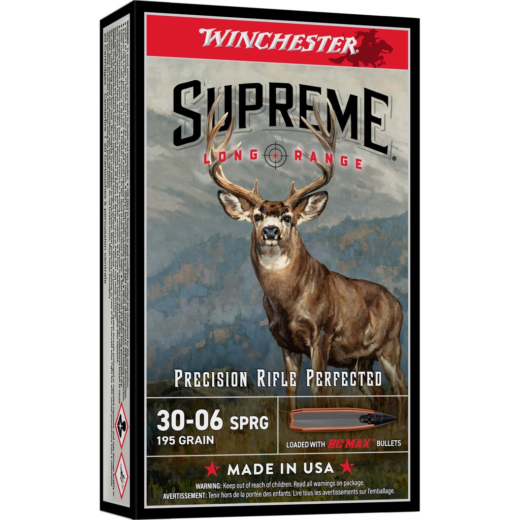 Winchester Ammunition WIN SUP LR 30-06 SPRG 195GR 20/200