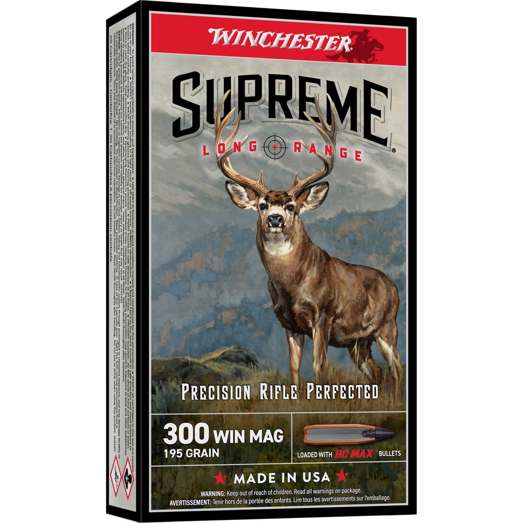 Winchester Ammunition WIN SUP LR 300WM 195GR BC MAX 20/200