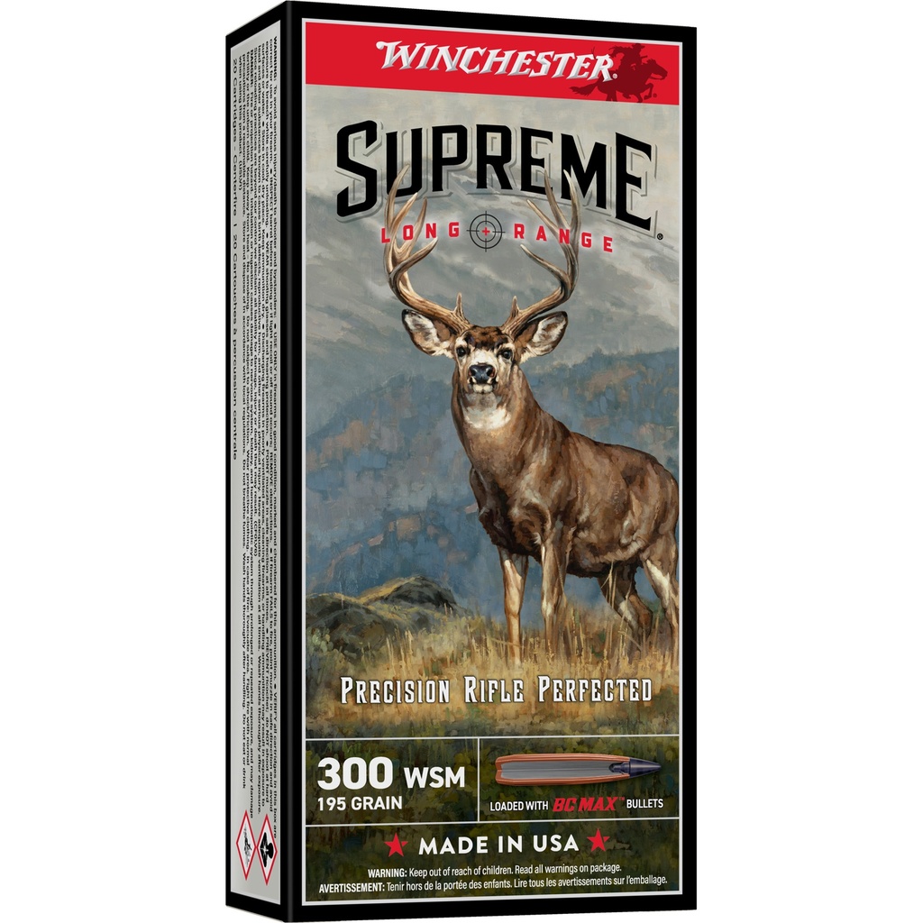 Winchester Ammunition WIN SUP LR 300WSM 195GR BC MX 20/200