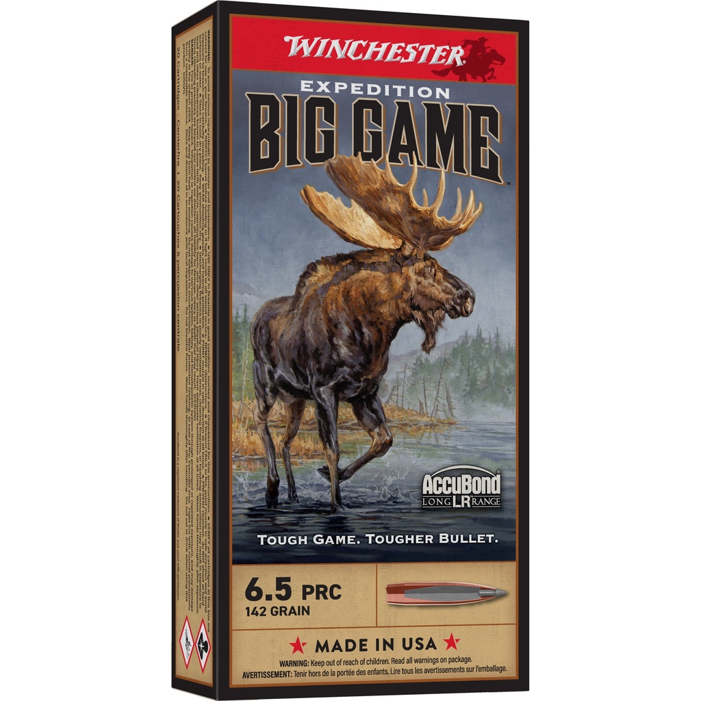 Winchester Ammunition WIN 6.5PRC 142GR ACCUBOND LR 20/200