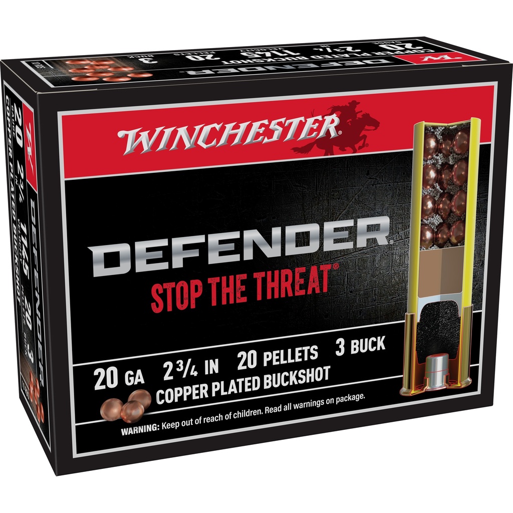 Winchester Ammunition WIN DEF 20GA 2-3/4" BUCK 3 10/100