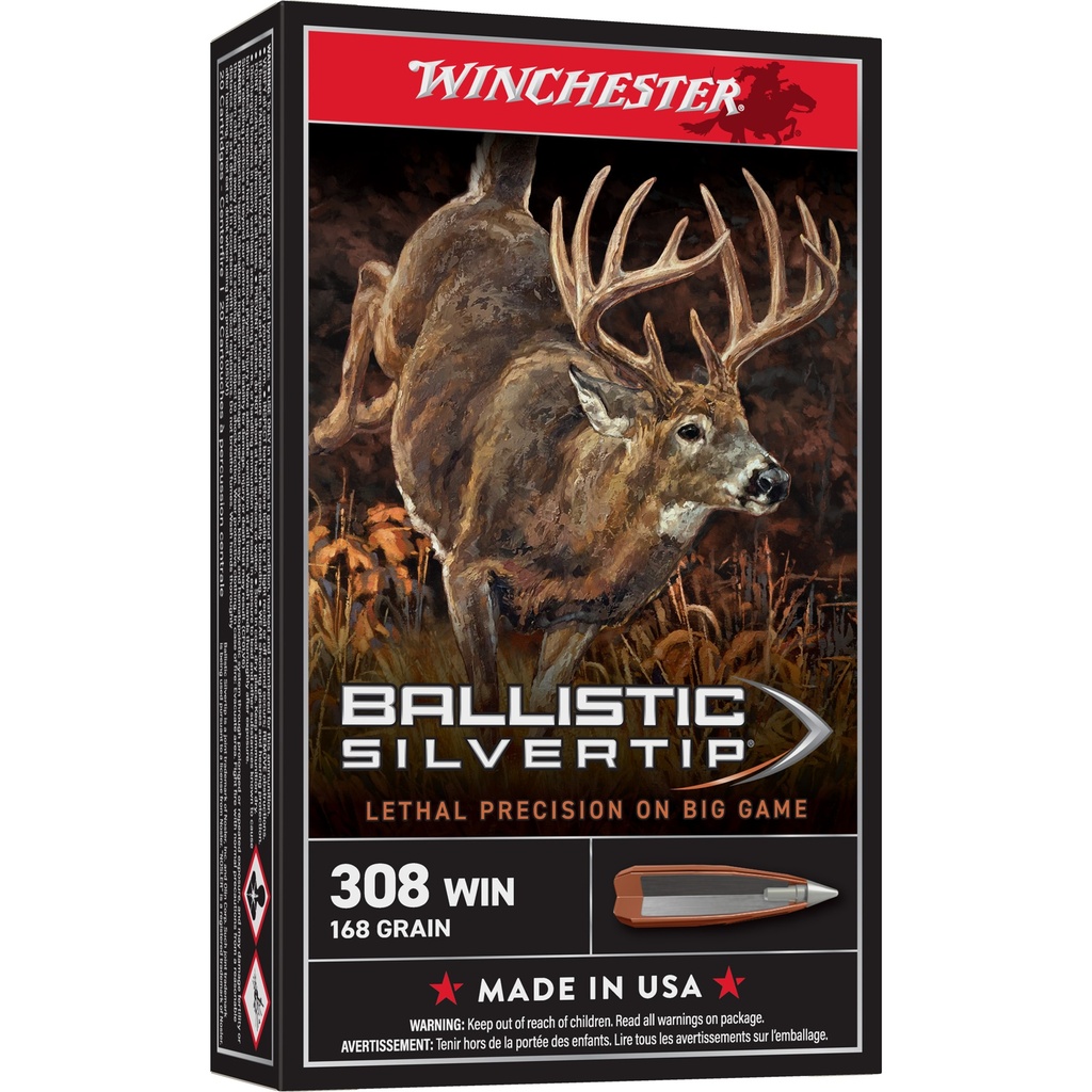 Winchester Ammunition WIN BLSTC TIP 308WIN 168GR 20/200