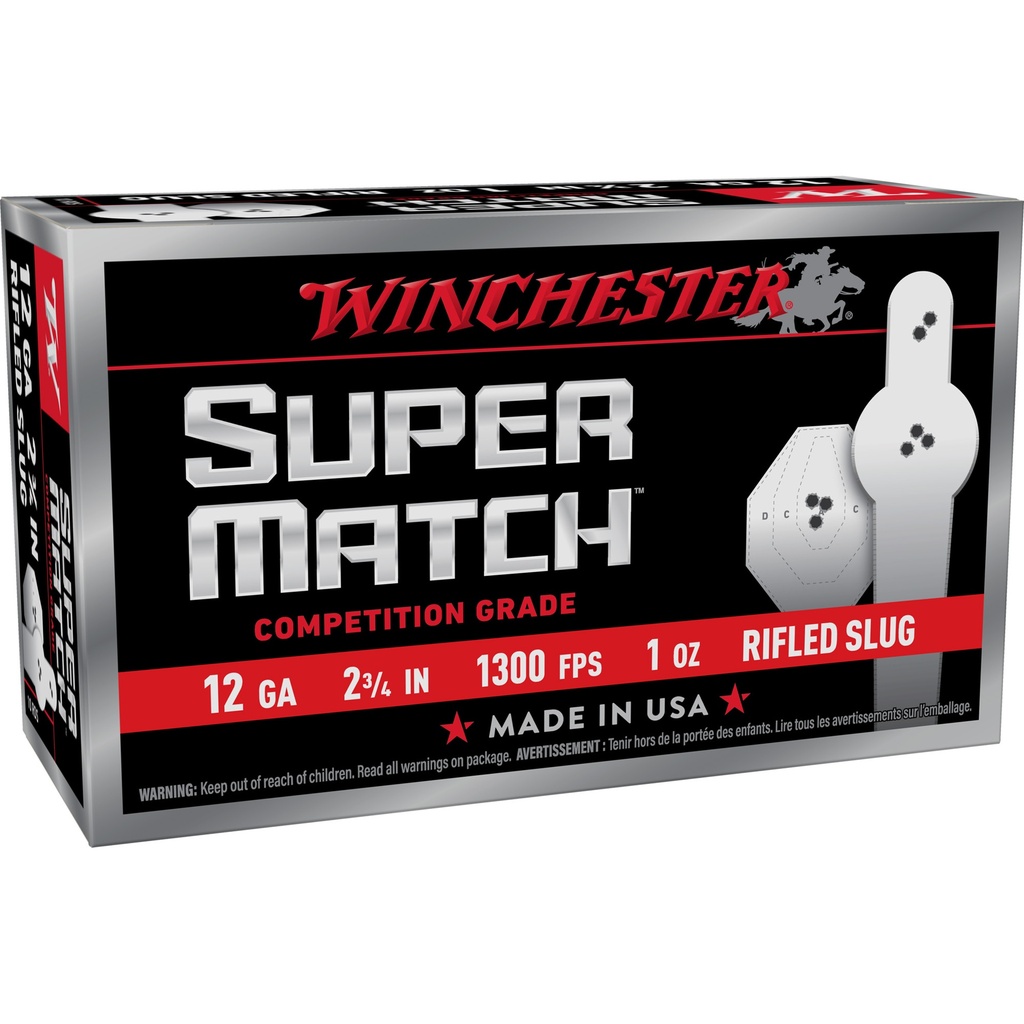 Winchester Ammunition WIN SUPER MATCH 12GA 2.75" RS 10/100