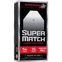 Winchester Ammunition WIN SUPER MATCH 9MM 124GR RN 50/500