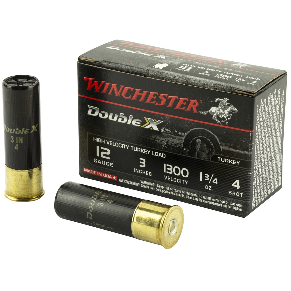 Winchester Ammunition WIN DBL X HV TRKY 12GA 3" #4 10/100