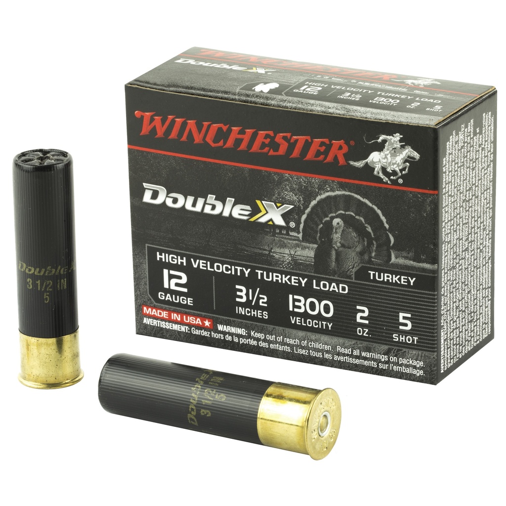 Winchester Ammunition WIN DBL X HV TRKY 12GA 3.5" #5 10/