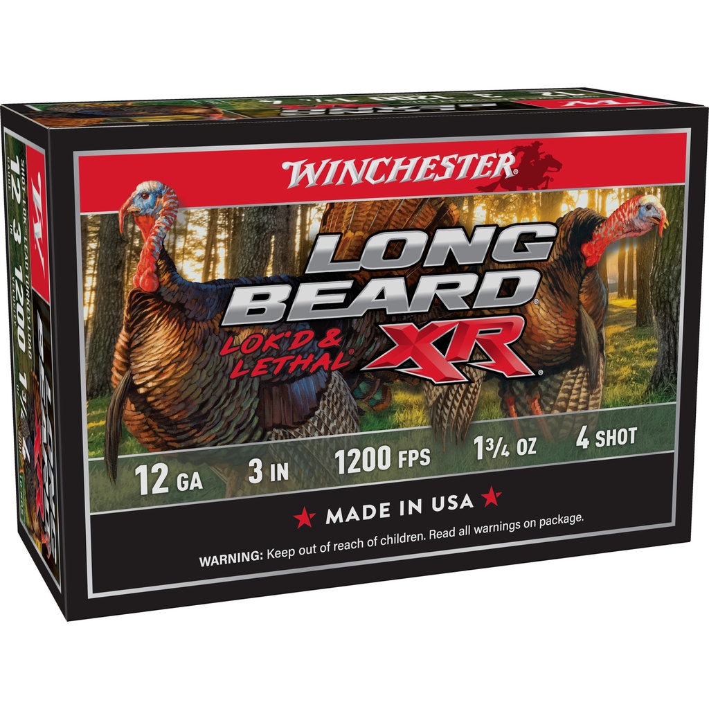 Winchester Ammunition WIN LB XR TRKY 12GA 3" #4 10/100
