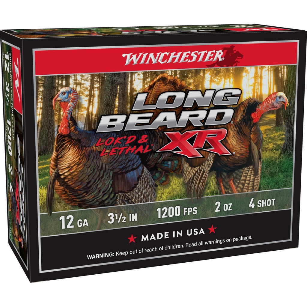 Winchester Ammunition WIN LB XR TRKY 12GA 3.5" #4 2OZ 10/1