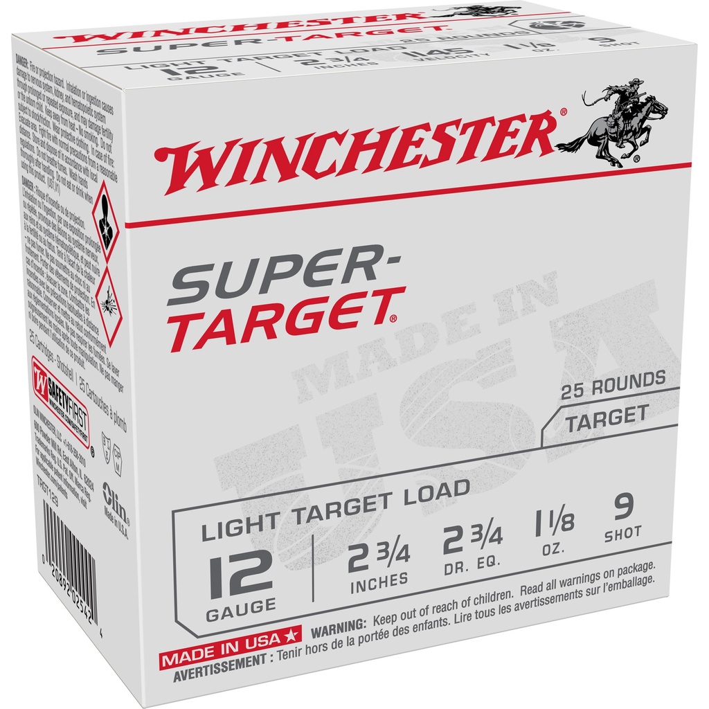 Winchester Ammunition WIN SUPERTARGET 12GA 2.75" #9 25/250
