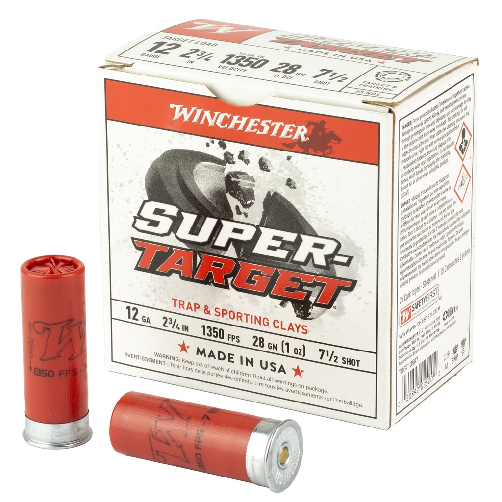 Winchester Ammunition WIN SPRTRGT 12GA 2.75" #7.5 25/250