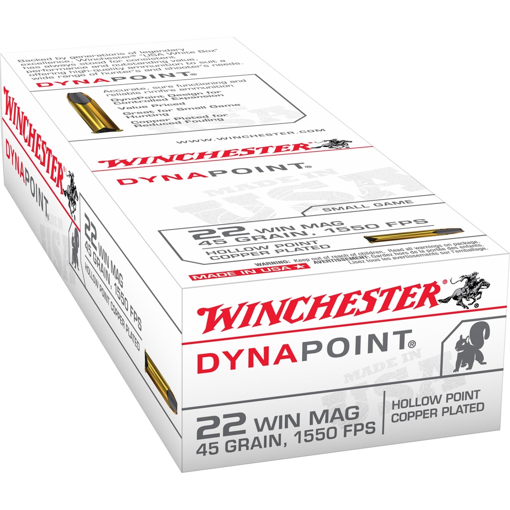Winchester Ammunition WIN USA 22 WMR 45GR DYNAPNT 50/2000