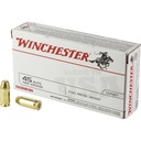 Winchester Ammunition WIN USA TRGT 45AUTO 185GR FMJ 50/500