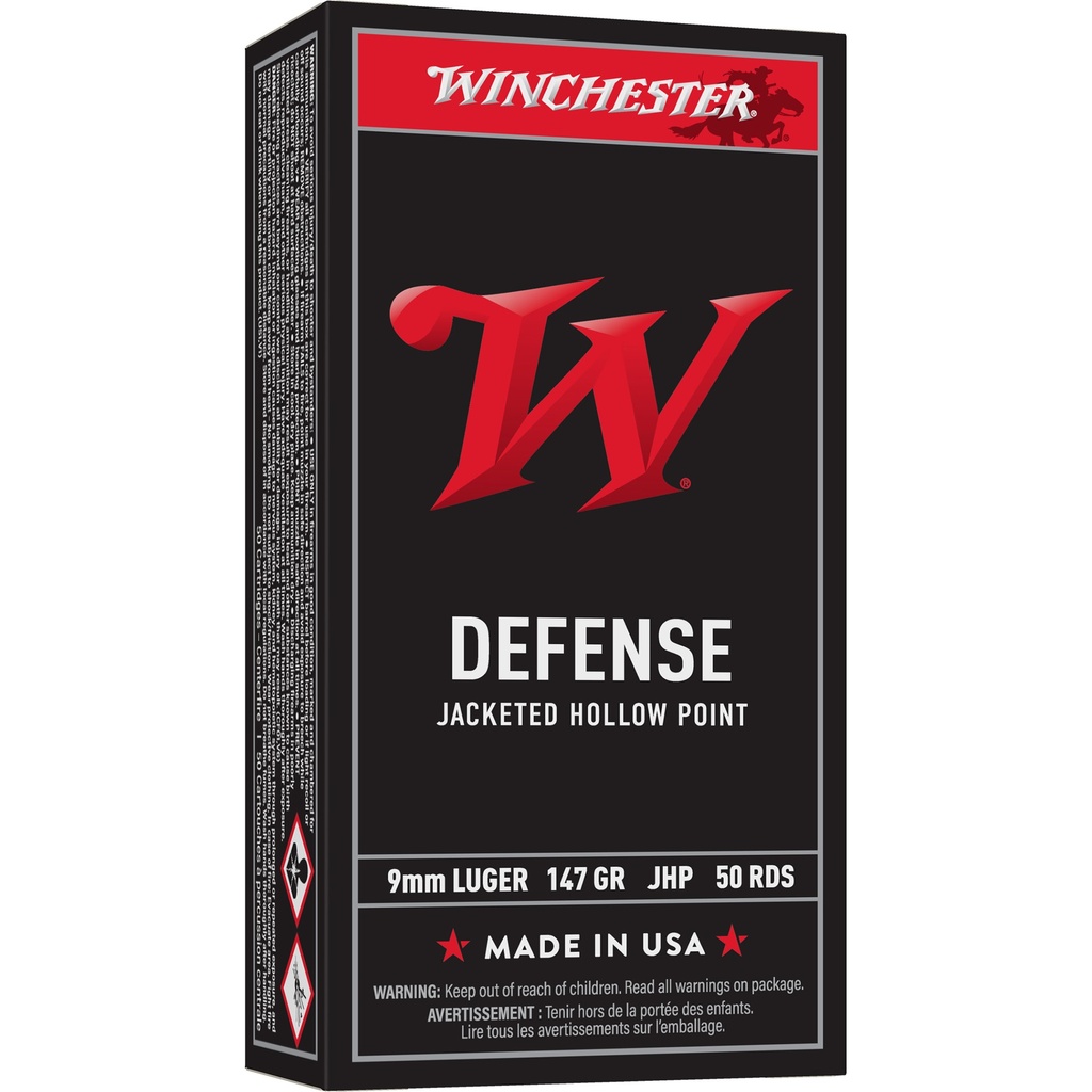 Winchester Ammunition WIN USA 9MM 147GR JHP 50/500